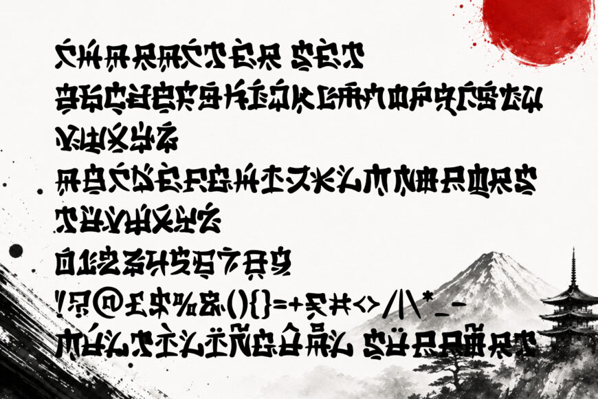 Bushido Stroke Font