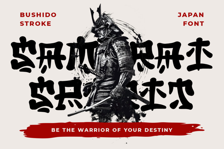 Bushido Stroke Font