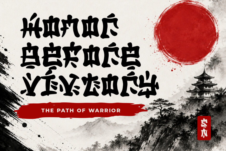 Bushido Stroke Font