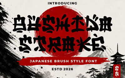 Bushido Stroke Font