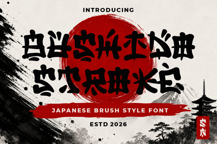 Bushido Stroke Font