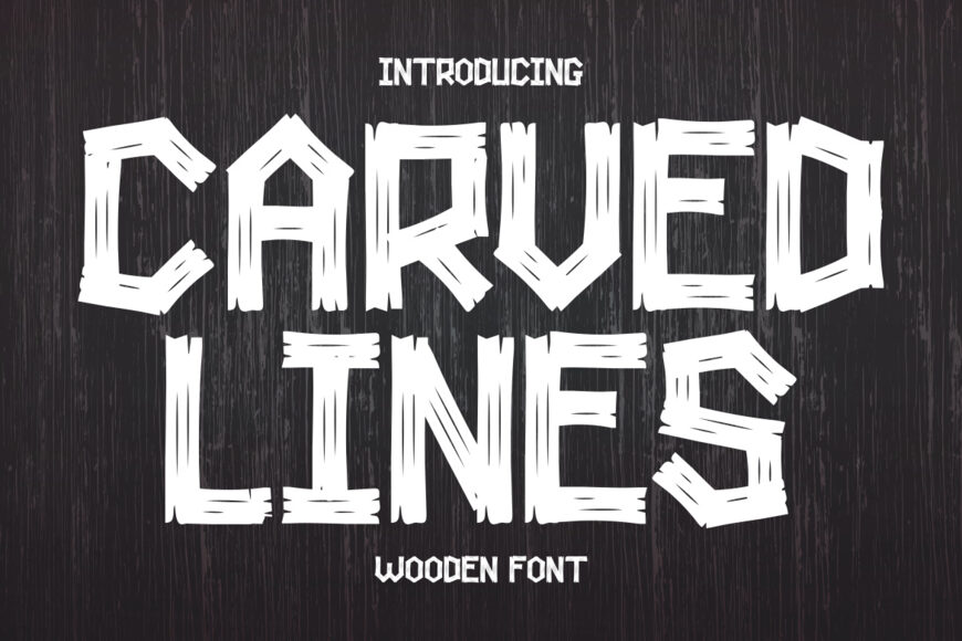 Carved Lines Font