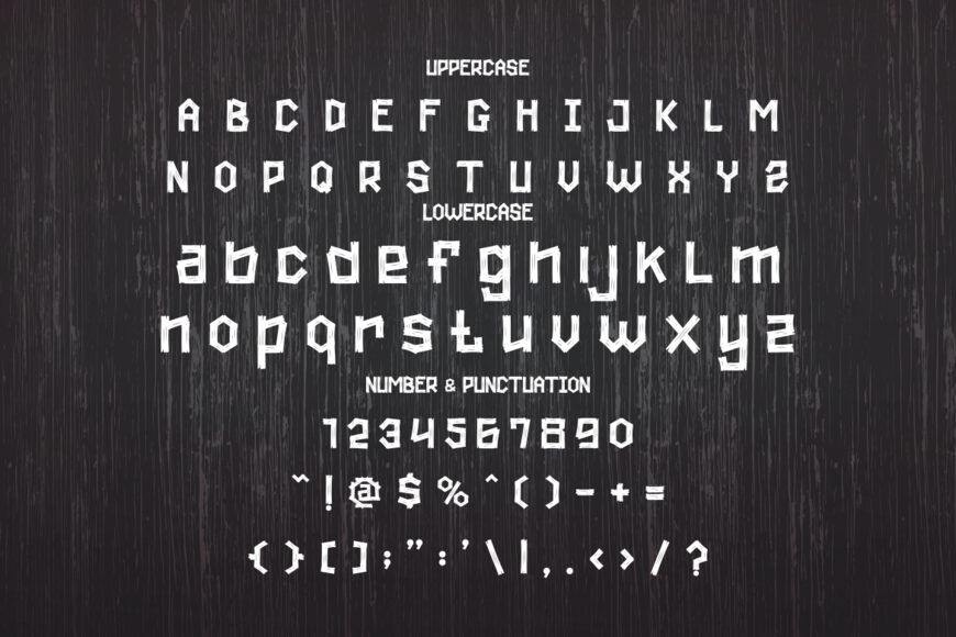 Carved Lines Font