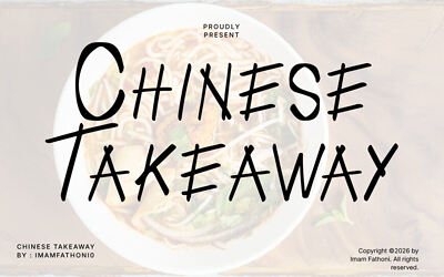 Chinese Takeaway Font