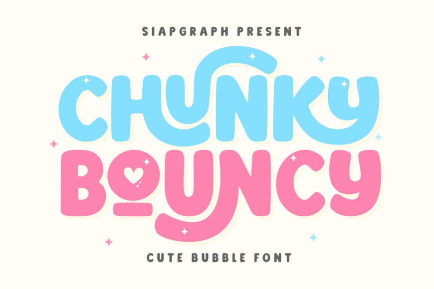 Chunky Bouncy Font