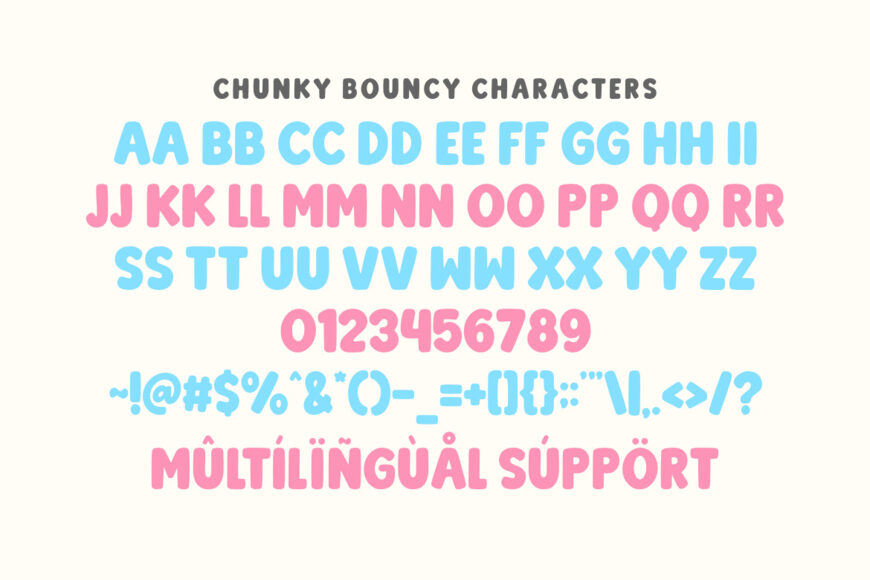 Chunky Bouncy Font