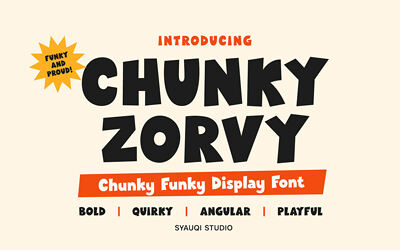 Chunky Zorvy Font