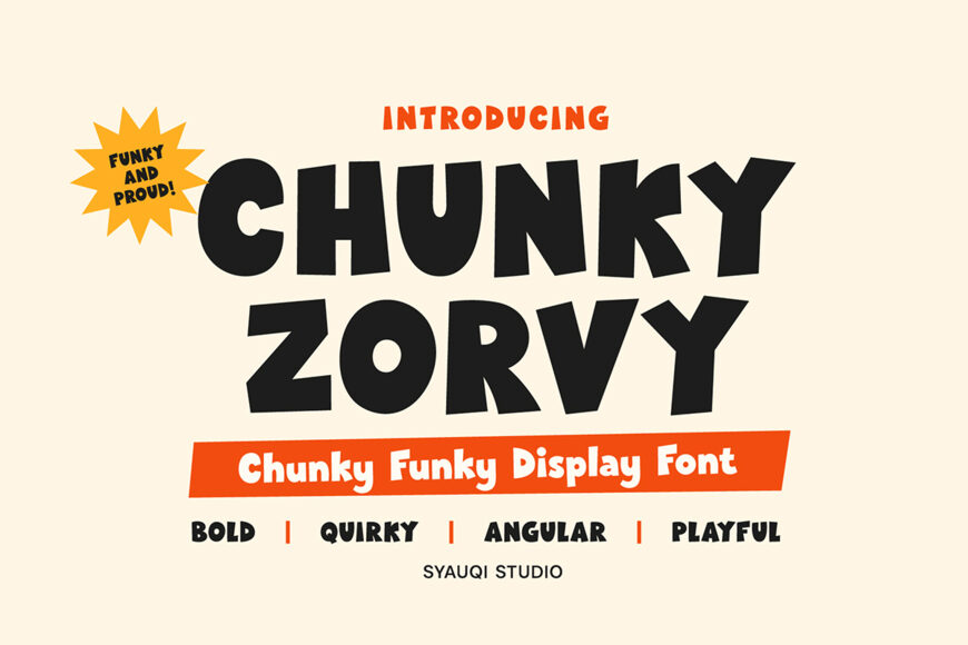 Chunky Zorvy Font