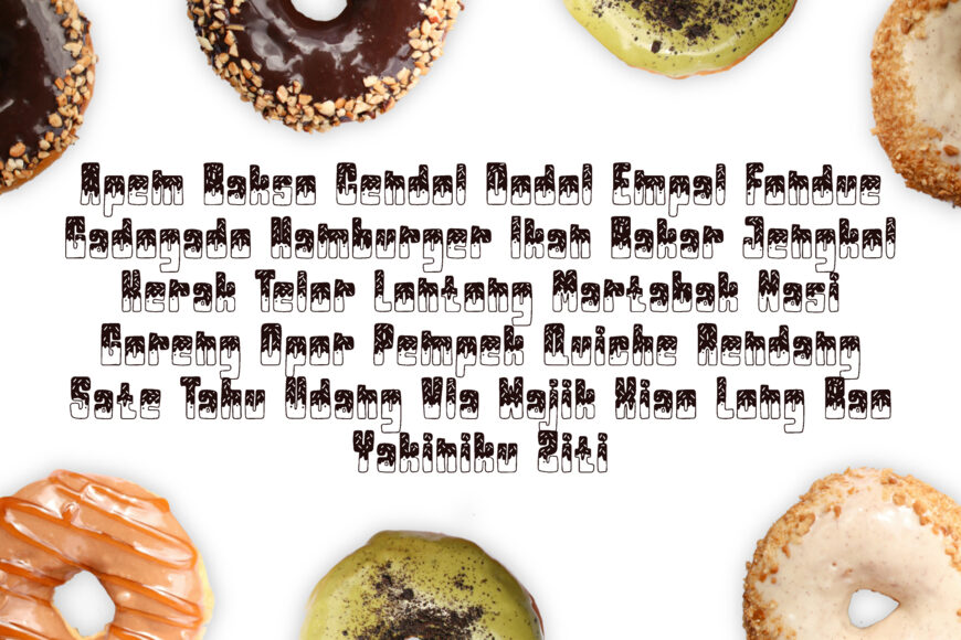Donut Cookie Font