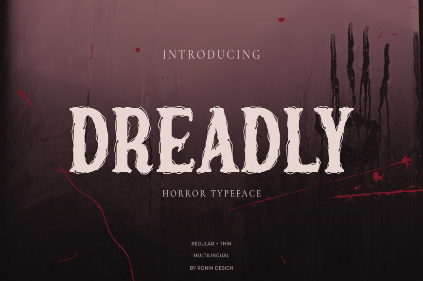 Dreadly Thin Font