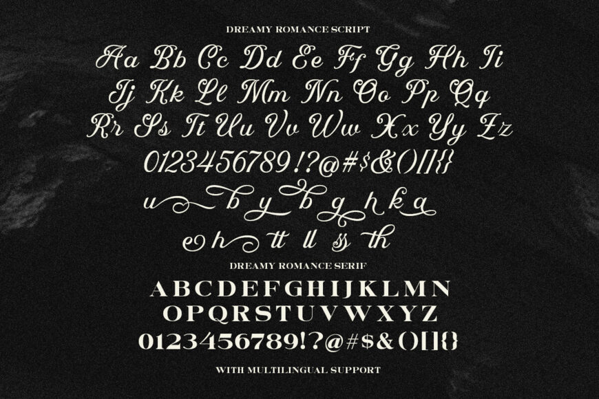 Dreamy Romance Font Duo
