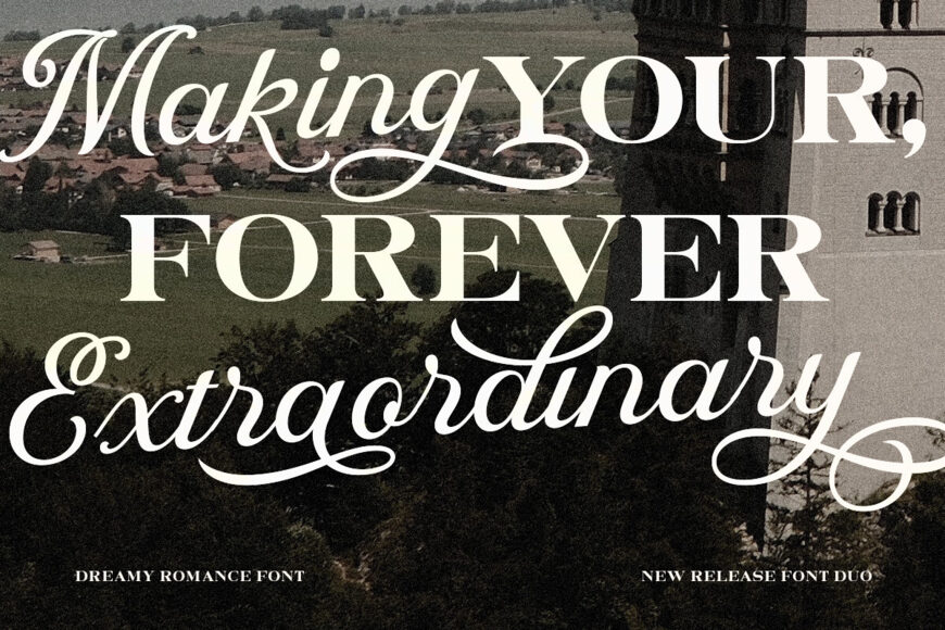 Dreamy Romance Font Duo