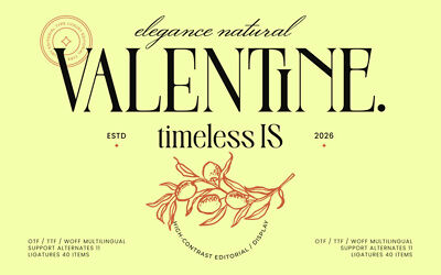 Elegance Natural Valentine Font