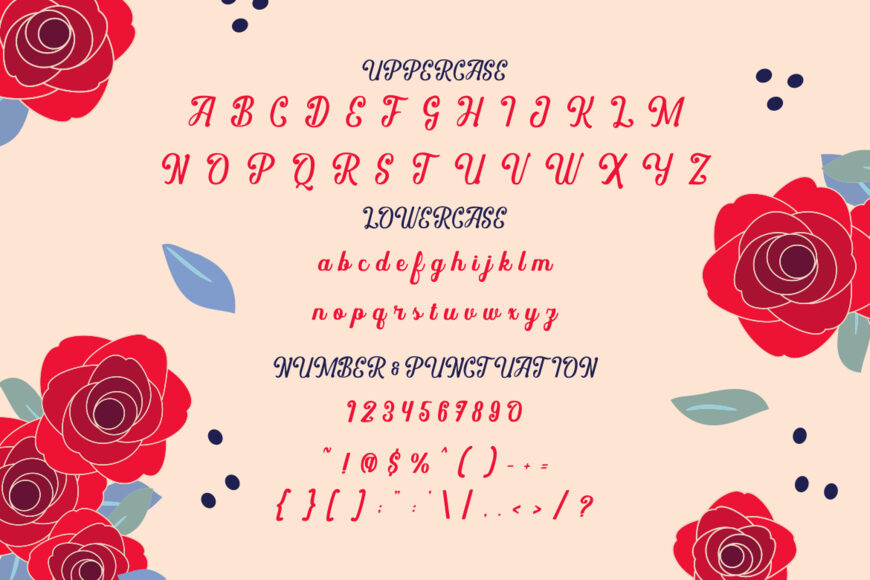 Floravine Romantic Font