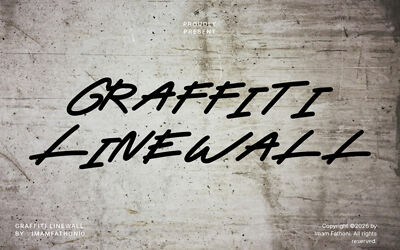Graffiti Linewall Font