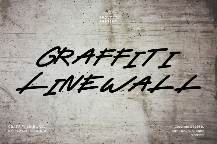 Graffiti Linewall Font