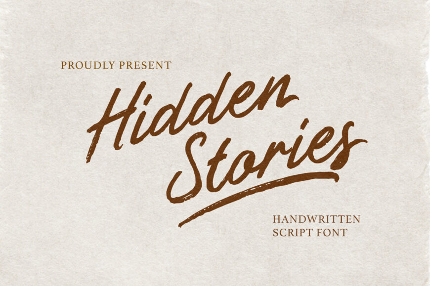 Hidden Stories Font