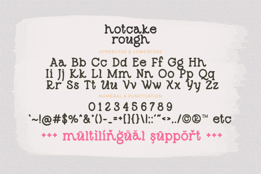 Hotcake Rough Font