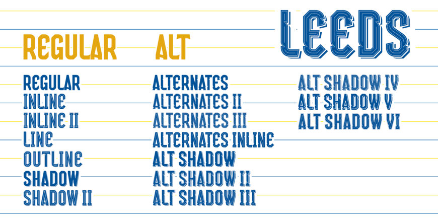 Leeds Font Family