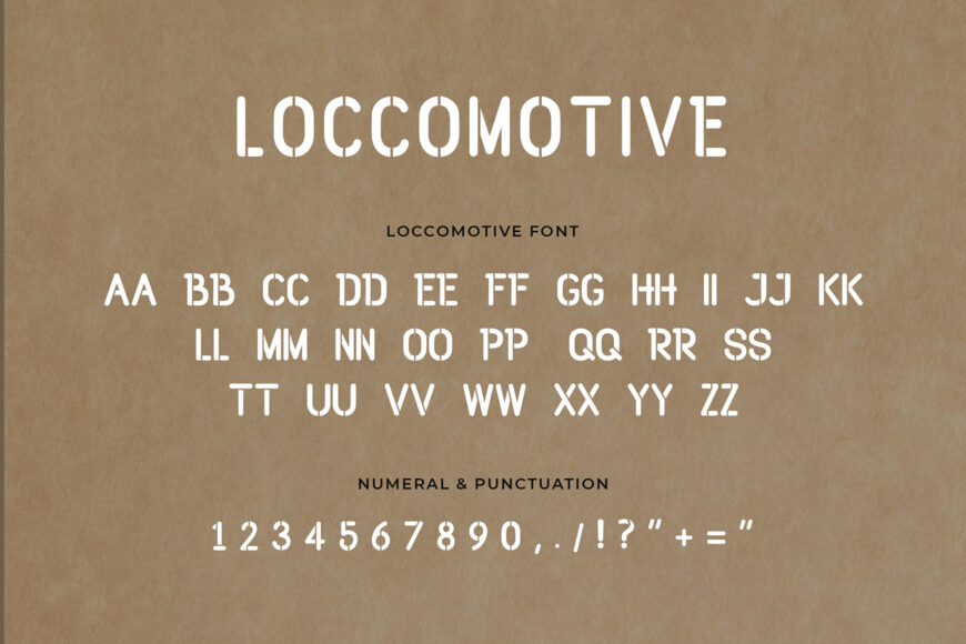 Loccomotive Font
