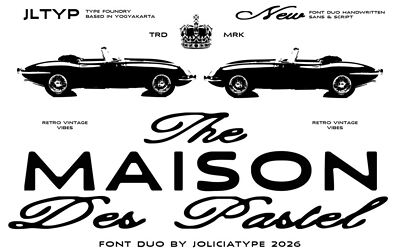 Maison Des Pastel Script Font