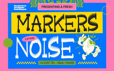Markers Noise Font