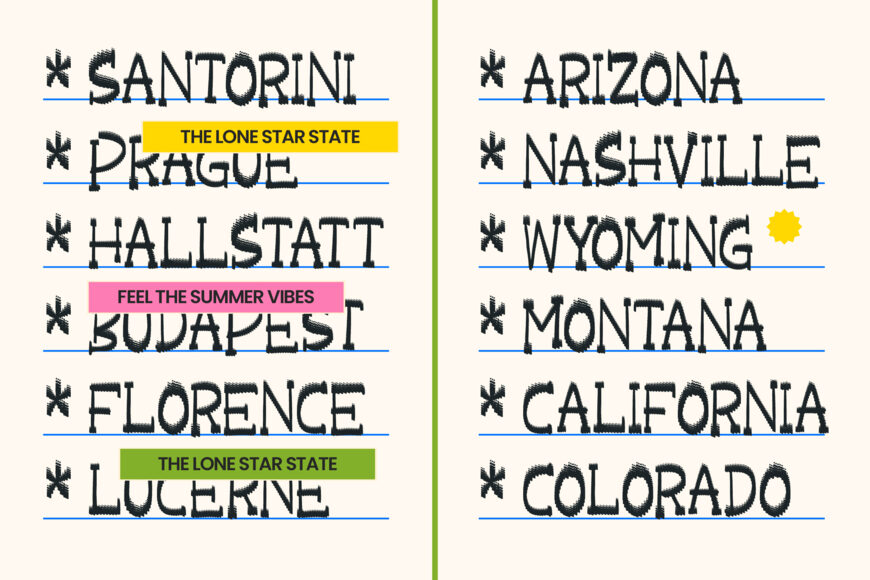 Markers Noise Font
