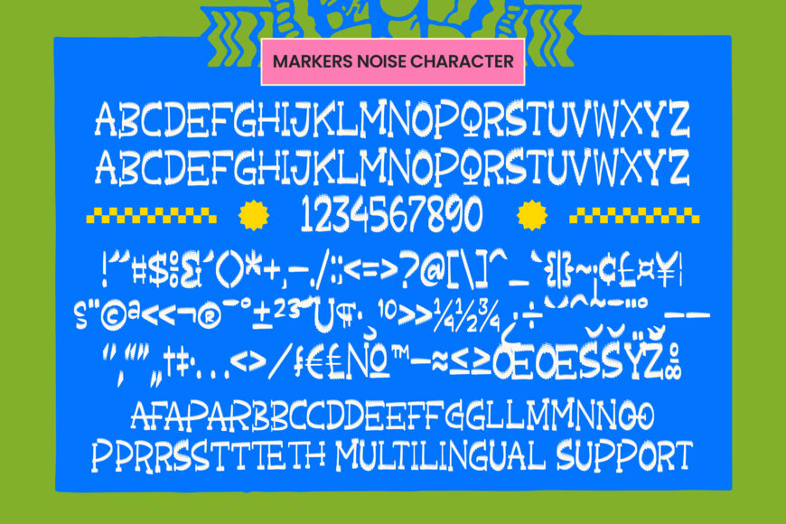 Markers Noise Font