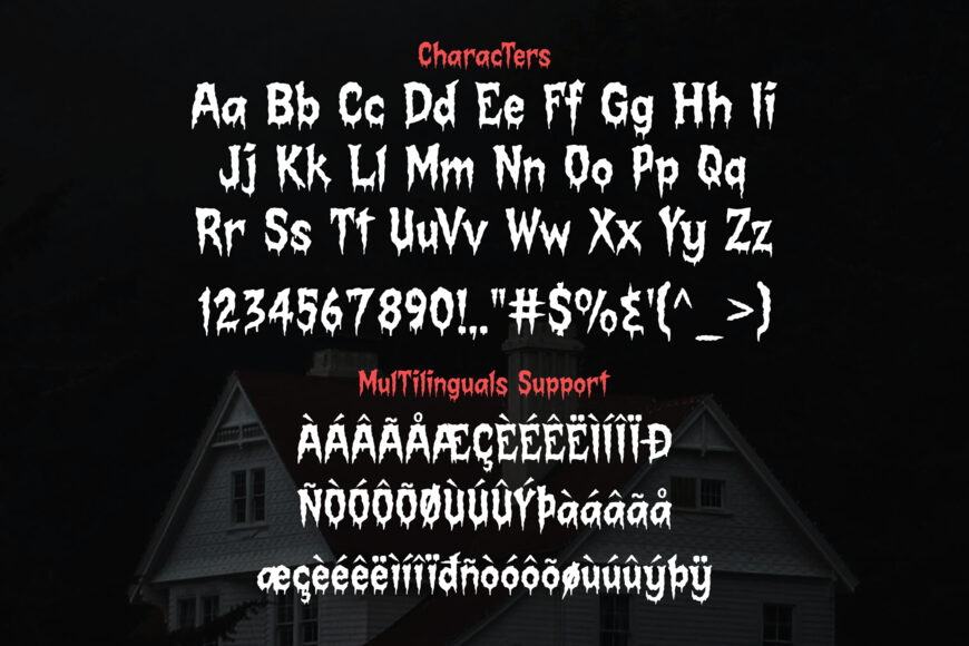 Midnight Creepy Font