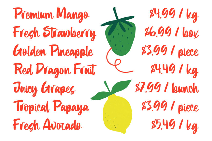 Moment Fruitful Font
