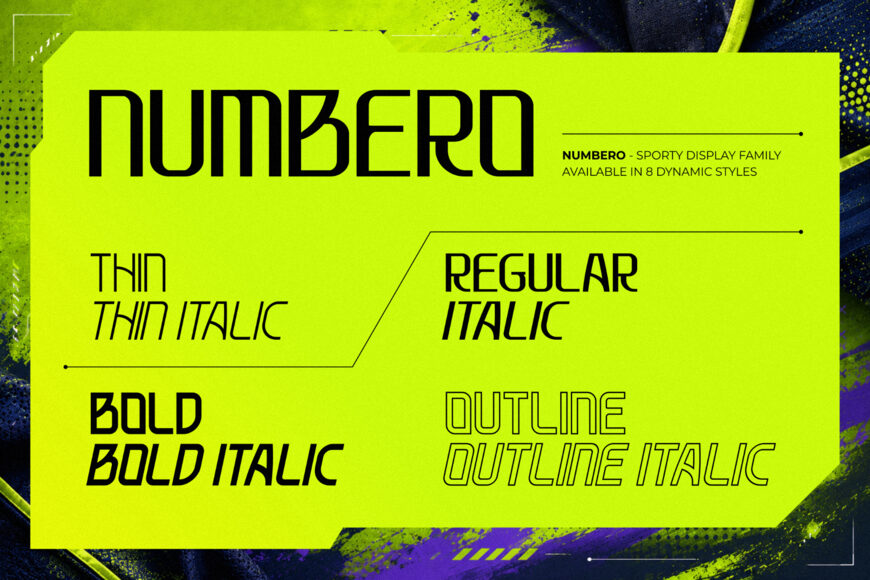 Numbero Font Family – MadFonts