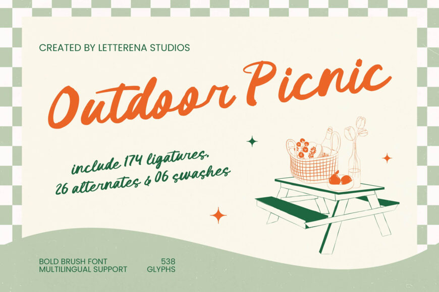 Outdoor Picnic Font