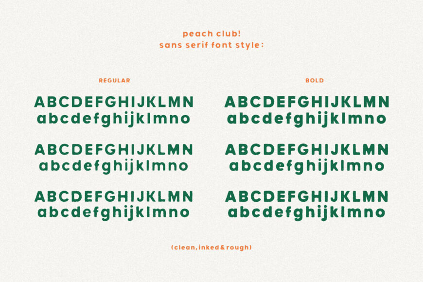 Peach Club Font Family