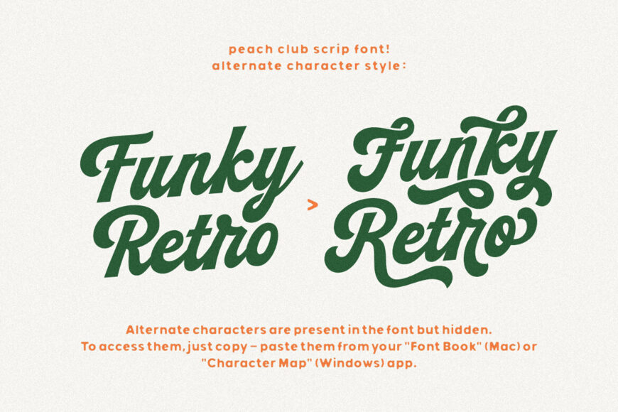 Peach Club Font Family