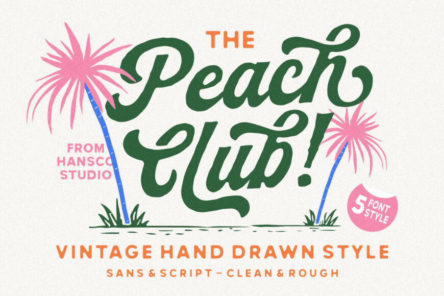 Peach Club Font Family