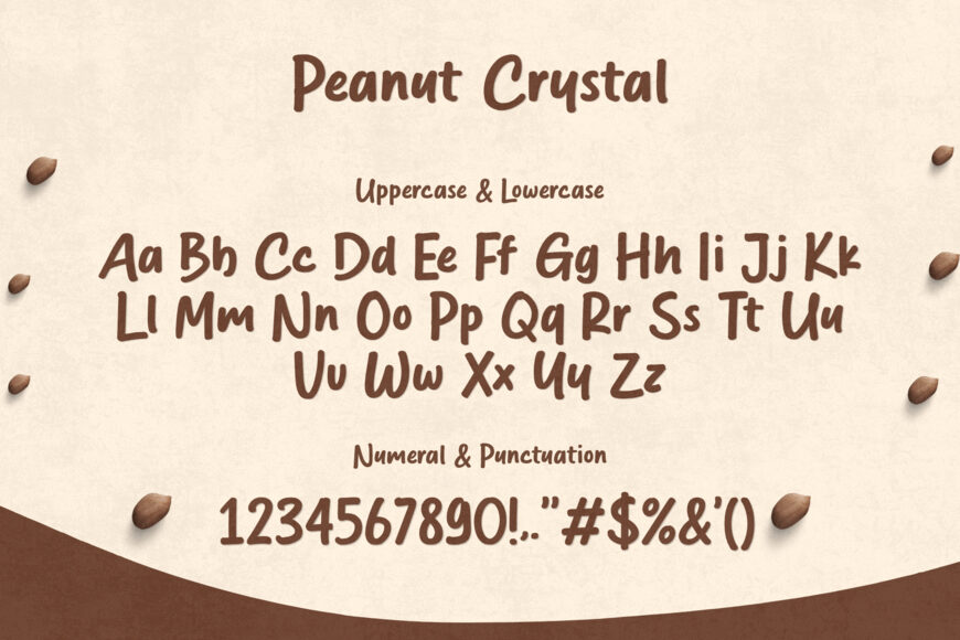 Peanut Crystal Font
