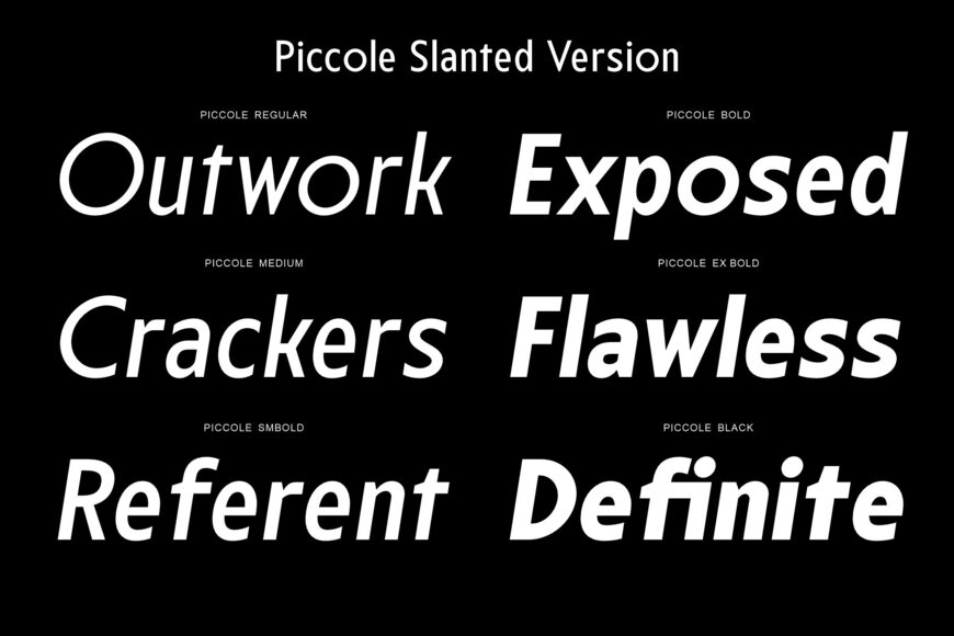 Piccole Font Family