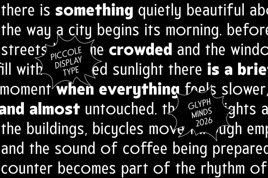Piccole Font Family
