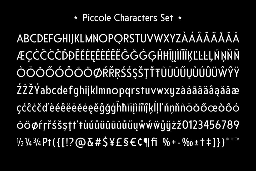 Piccole Font Family