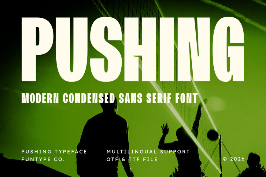 Pushing Font