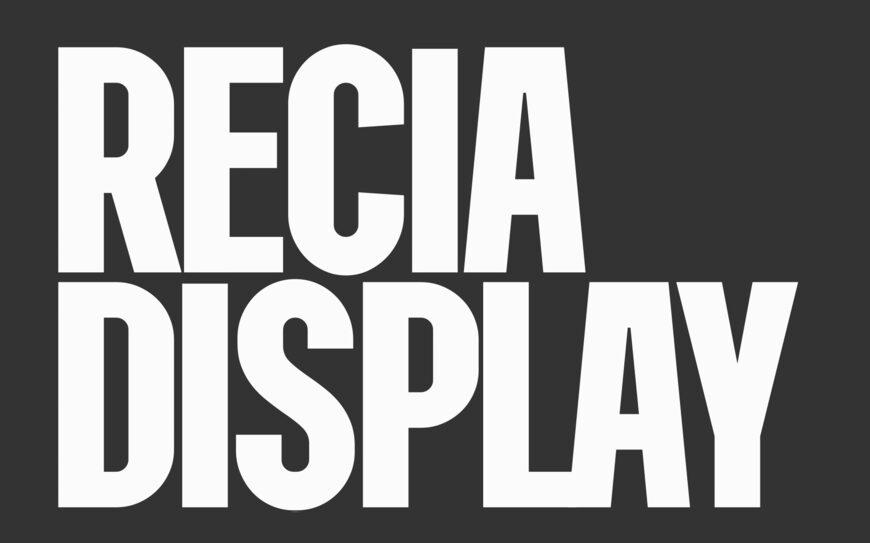 Recia Display Font