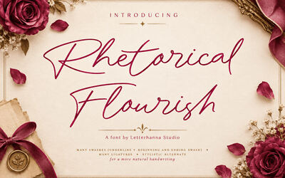 Rhetorical Flourish Font