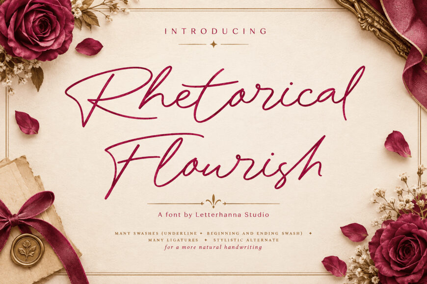Rhetorical Flourish Font
