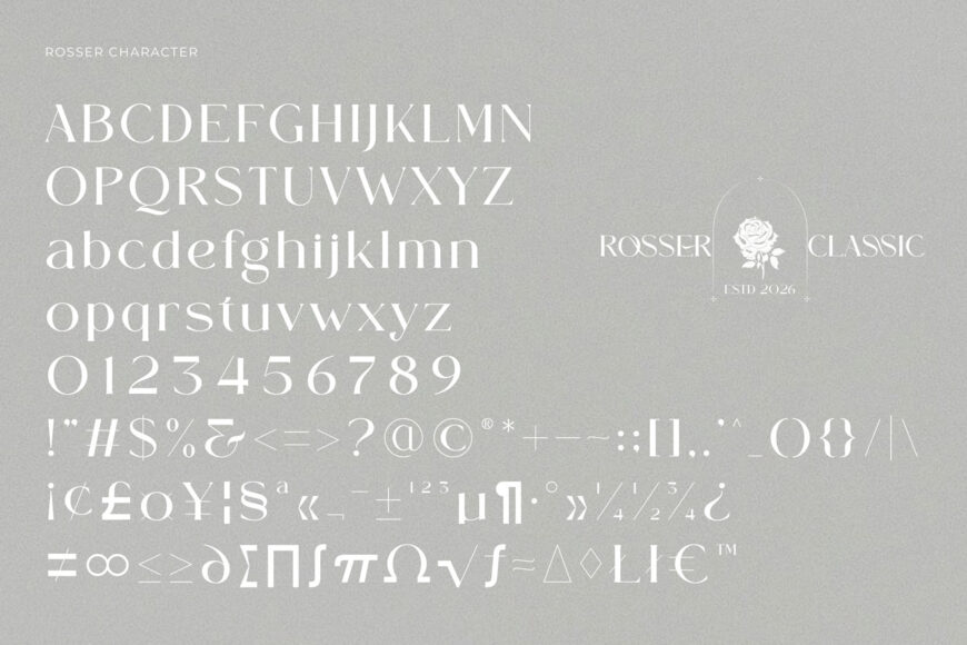 Rosser Font