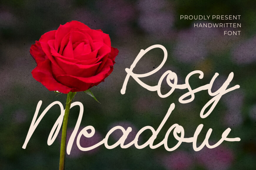 Rosy Meadow Font