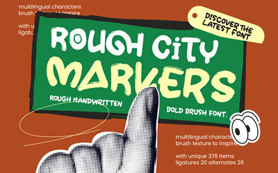 Rough City Markers Font