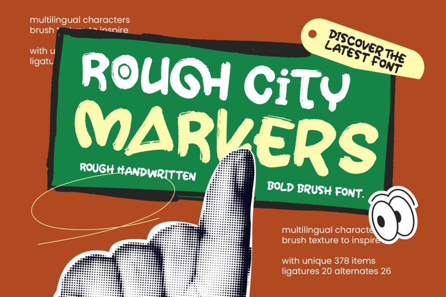 Rough City Markers Font