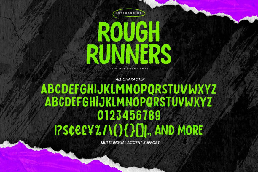 Rough Runners Font