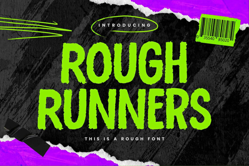 Rough Runners Font