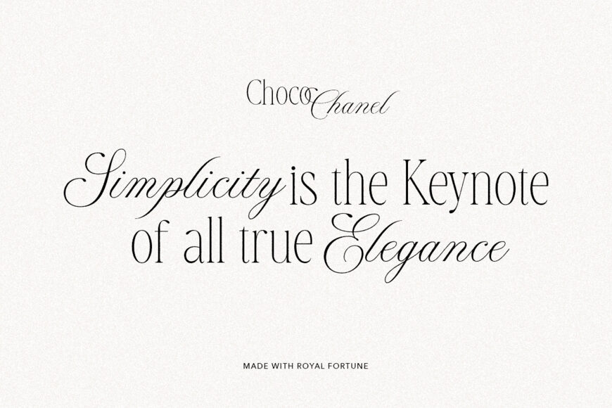 Royal Fortune Font Duo